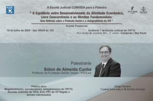 Leia mais sobre o artigo Palestra na Ejud debate o equilíbrio entre os direitos fundamentais e a livre concorrência