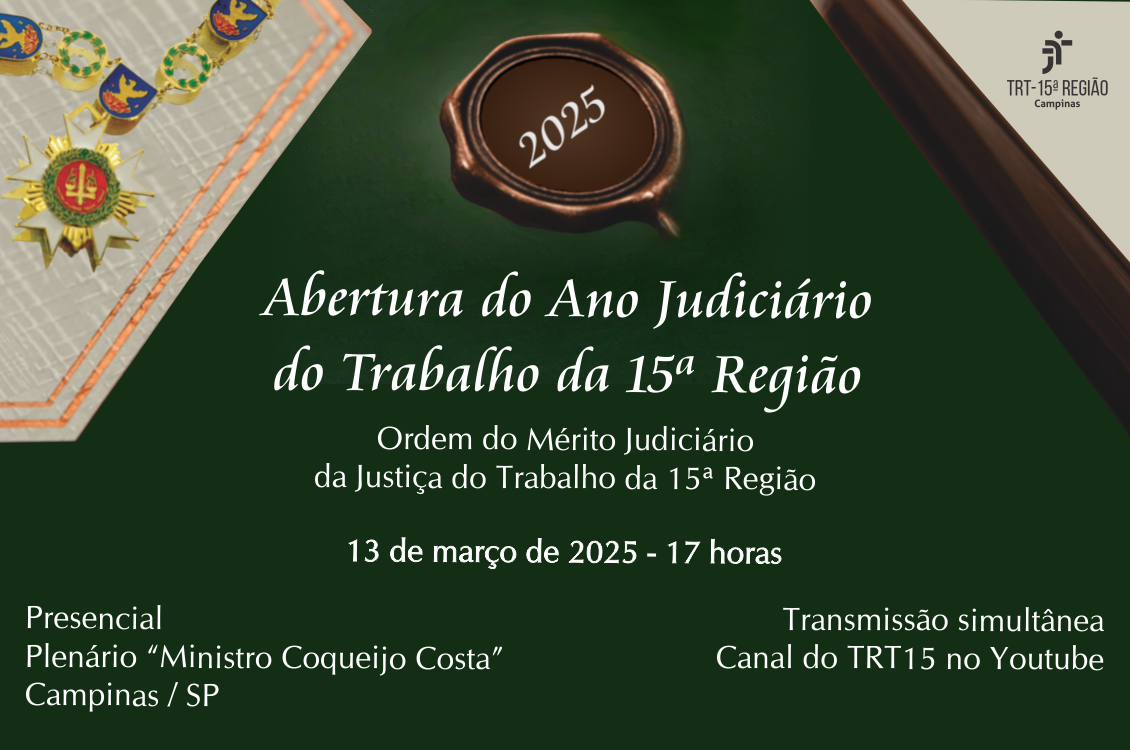 No momento, você está visualizando Cerimônia da Abertura do Ano Judiciário 2025 homenageia 30 personalidades com Medalha Ouro e Grande Colar