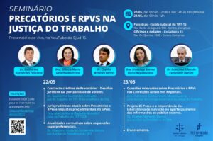 Leia mais sobre o artigo TRT-15 promove seminário nacional sobre precatórios e inscrições estão abertas