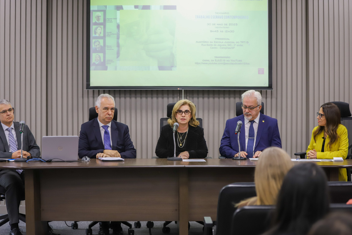 No momento, você está visualizando TRT-15 promove seminário sobre trabalho escravo contemporâneo e reforça combate a violações de direitos humanos