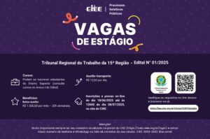 Leia mais sobre o artigo TRT-15 abre processo seletivo para estagiários de nível superior