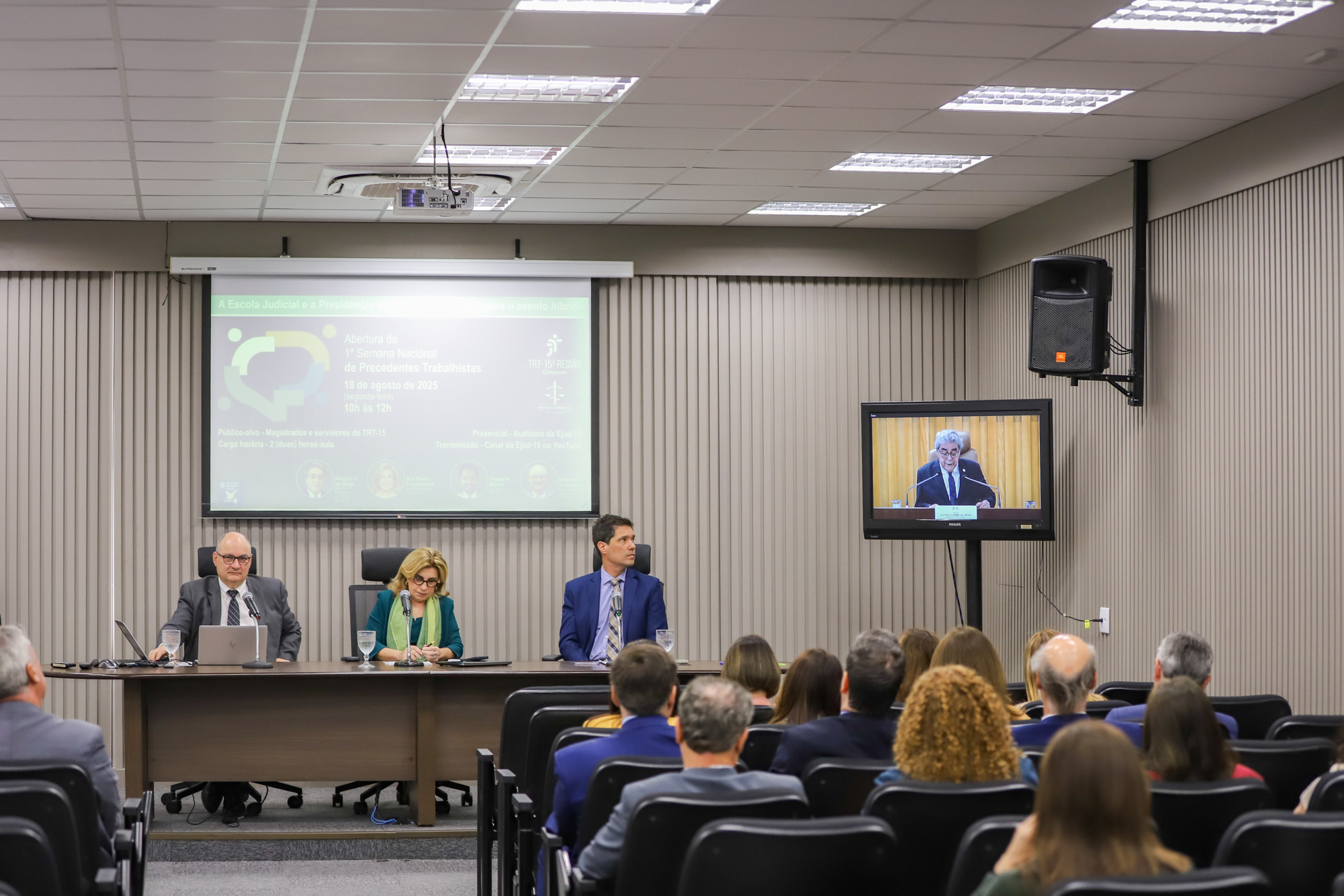No momento, você está visualizando Tem início a Semana Nacional de Precedentes com palestras na Ejud-15