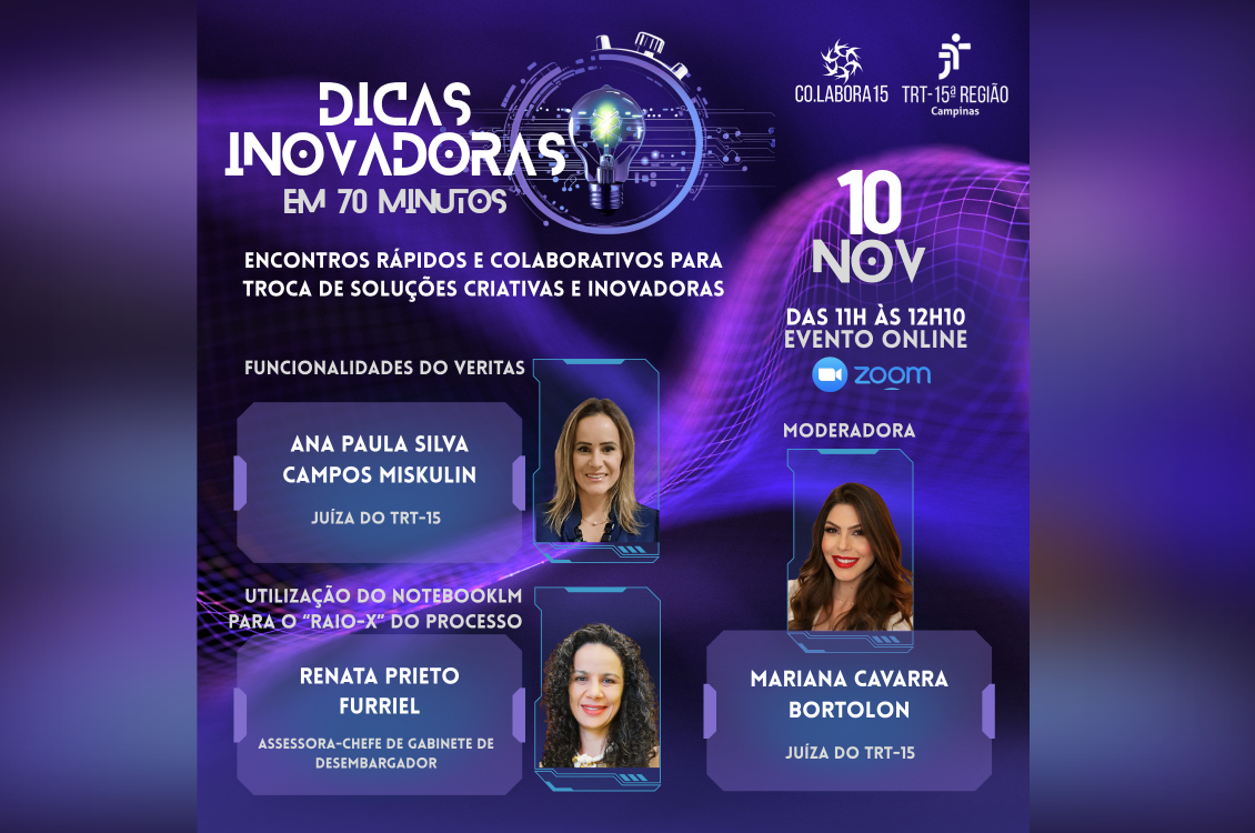 No momento, você está visualizando Co.Labora-15 realiza segundo encontro do projeto “Dicas Inovadoras em 70 minutos