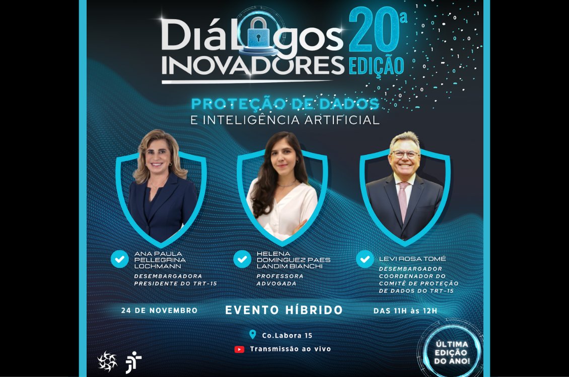 No momento, você está visualizando Última edição do ano do Diálogos Inovadores debate Proteção de Dados e Inteligência Artificial