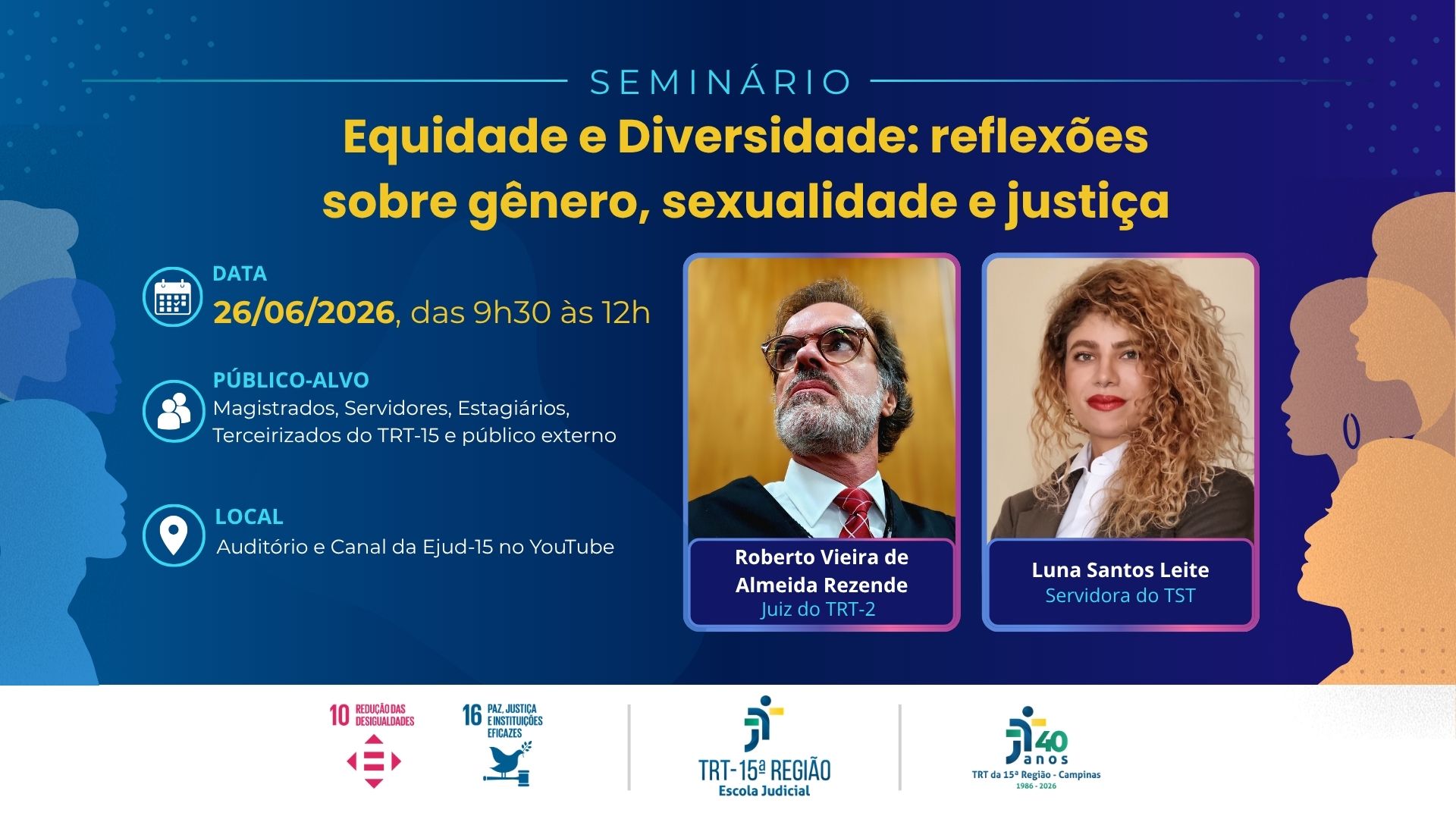 No momento, você está visualizando Ejud-15 e Subcomitê de Equidade promovem seminário sobre diversidade e inclusão