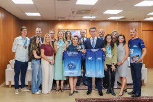Leia mais sobre o artigo Presidente do TRT-15 recebe delegação que conquistou 32 medalhas na Olimpíada do Judiciário Federal
